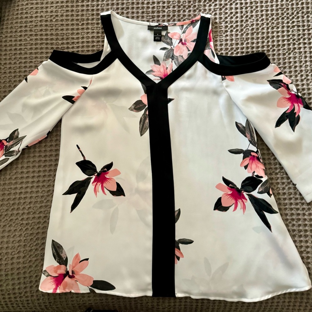 Alfani Cold Shoulder Blouse